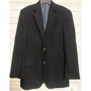 Calvin Klein Men's Navy 100% Wool Blazer Jacket Sports Coat Size 36R